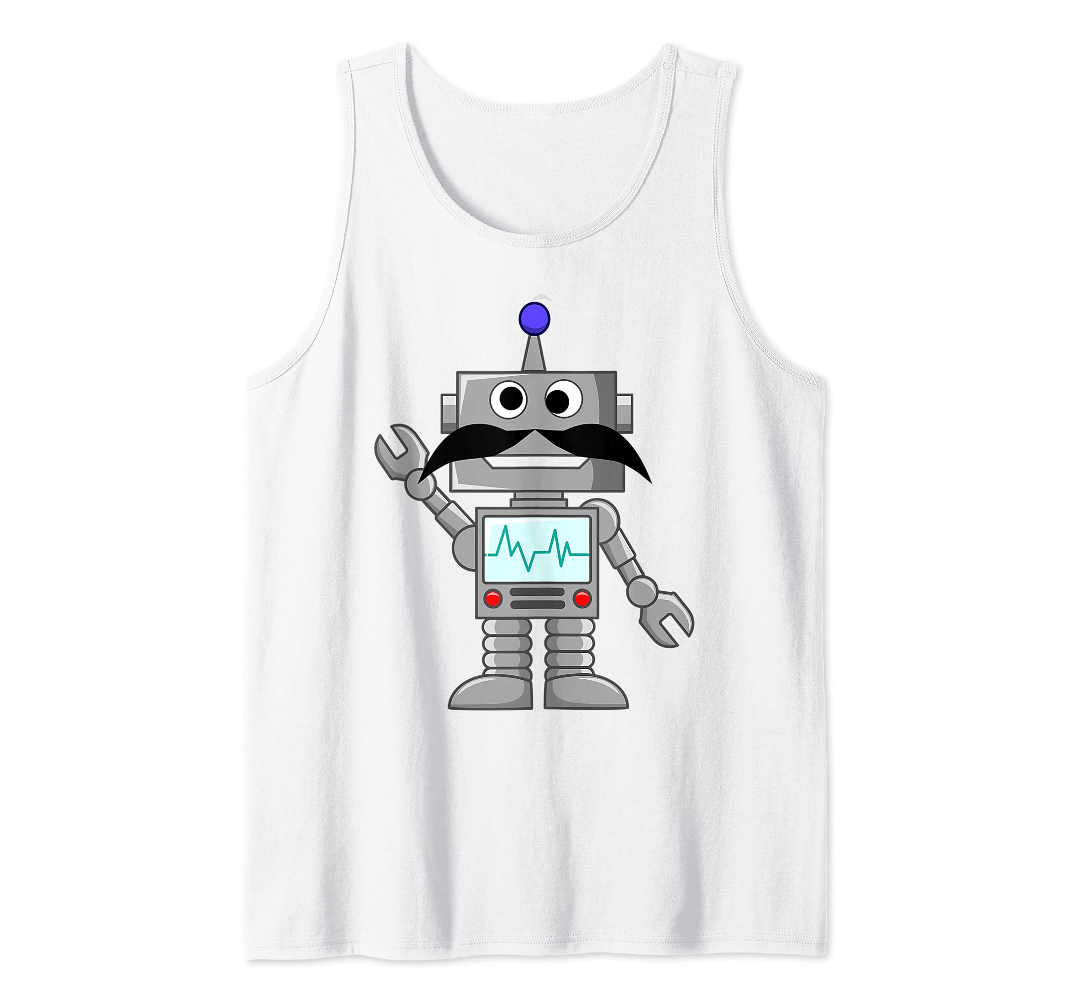 Mexican Robot Cartoon Tank Top