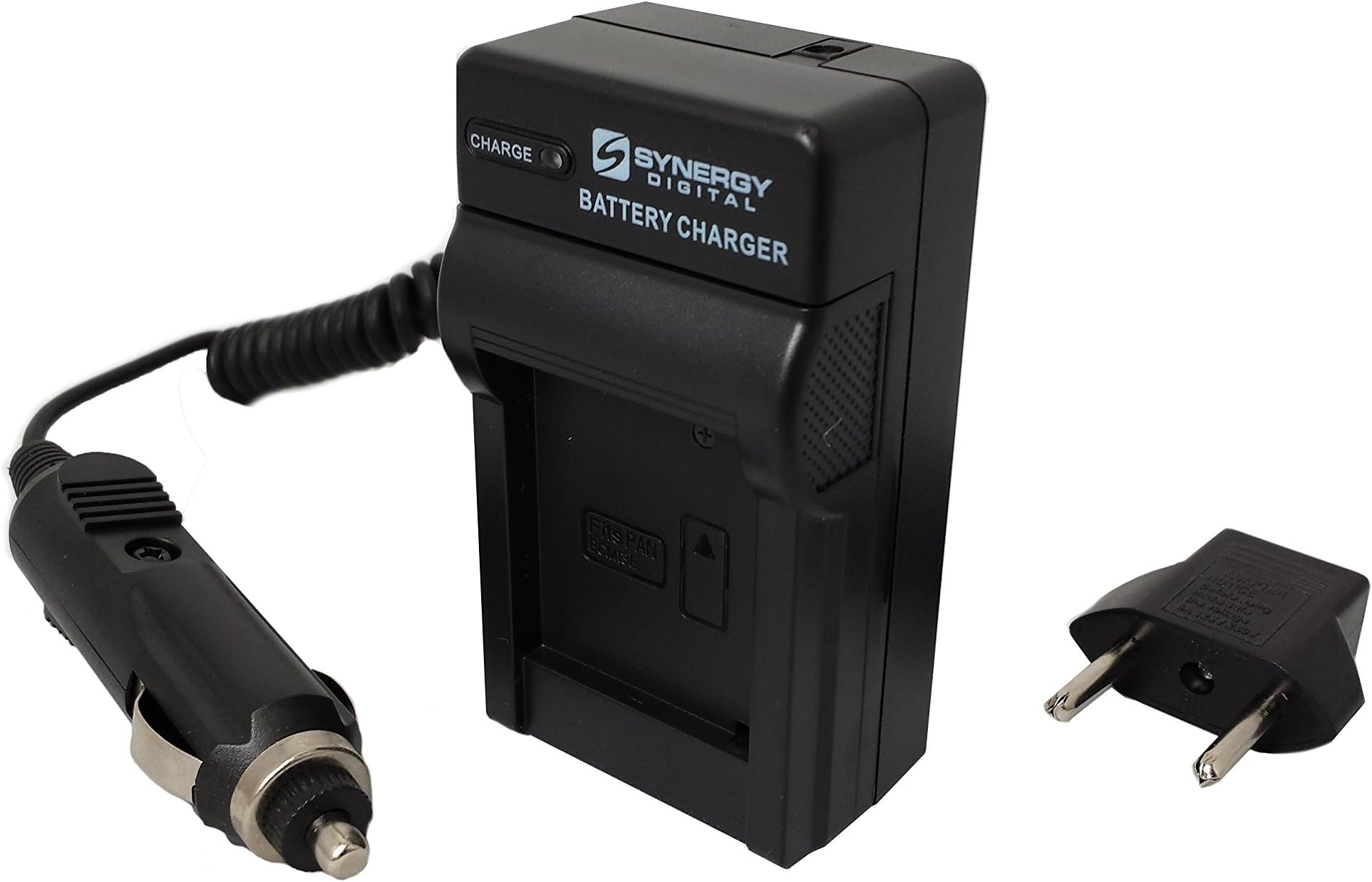 Synergy Digital Camcorder Battery Charger, Compatible with Sony DCR-VX2000 Camcorder, 110/220V Fold-in Plug with Car & EU adapters, Replacement for Sony BC-TRV Charger for Sony NP-F550 Battery