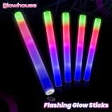 The Glowhouse LED Premium Foam Glow Stick Multi Colour 10 Pack view 2