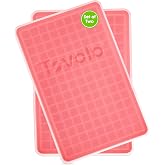 Tovolo Mini Ice Cube Tray with Lid Pack of 2 Small Ice Maker for Freezer, Silicone Mini Ice Cube Trays Small Square Nugget Ice Makes 270 Tiny Cubes BPA Free Stackable Dishwasher Safe, Candy Apple Red