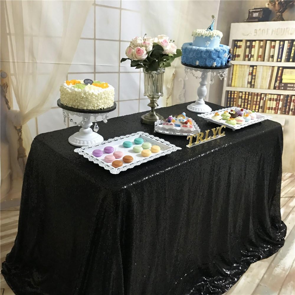Best black 102 table cloth