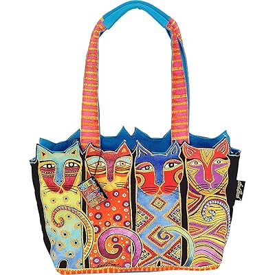 Laurel Burch Feline Clan Medium Tote (Multi)