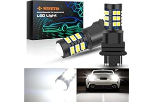 WINETIS Upgraded 3157 3155 LED Bulbs for Reverse Lights 4157 3057 3156 LED Light Bulb for Backup Tail Brake Signal Parking Daytime Running Lights, Super Bright 6000K Xenon White, Pack of 2