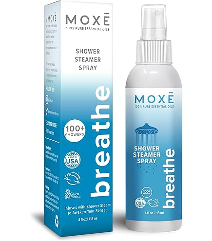 Amazon.com: MOXĒ Eucalyptus Oil Shower Mist, Spa Steam Spray