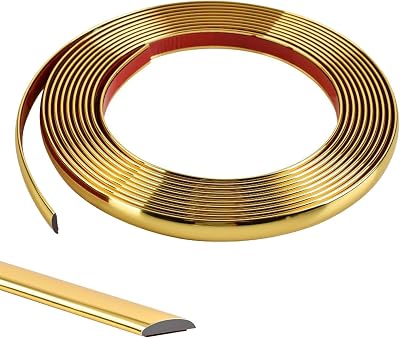 Zayejod 20M White Flexible Moulding Trim 12MM Self-Adhesive Peel & Stick