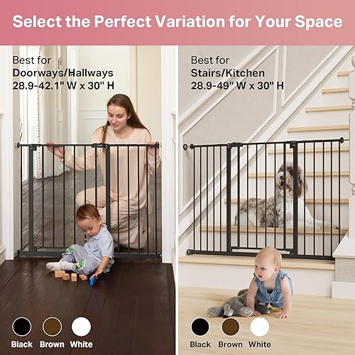 InnoTruth Extra Tall Baby Gate for Stairs and Doorways, 29