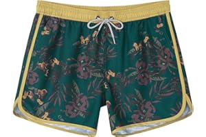 SURF CUZ Mens Swim Trunks 5" Swim Shorts Vintage Bathing Suits with Mesh Lining 80s 90s Retro Swimwear Board Shorts