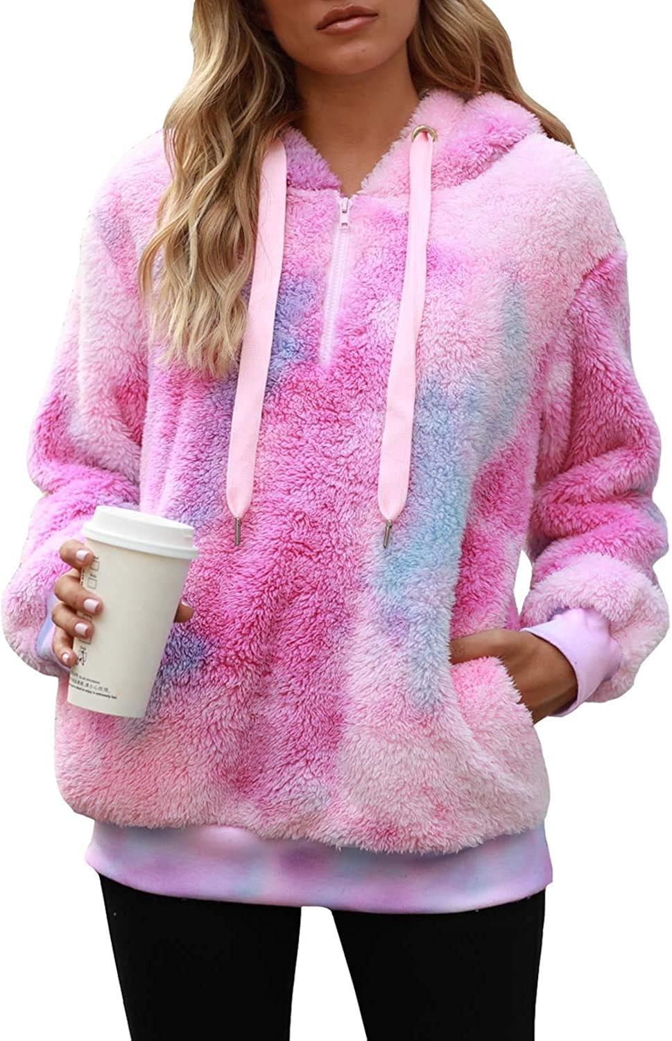 brand Yanekop Womens Fuzzy Fleece 