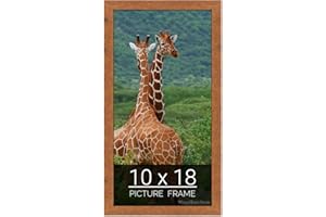 wallsthatspeak 10x18 Light Walnut Rustic Pine Picture Frame for Puzzles Posters Photos or Artwork