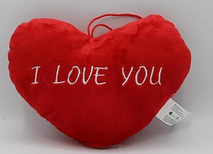 Ml Cuscino A Forma Di Cuore Rosso Con Frase D Amore I Love You Da 28 Cm Amazon It Casa E Cucina