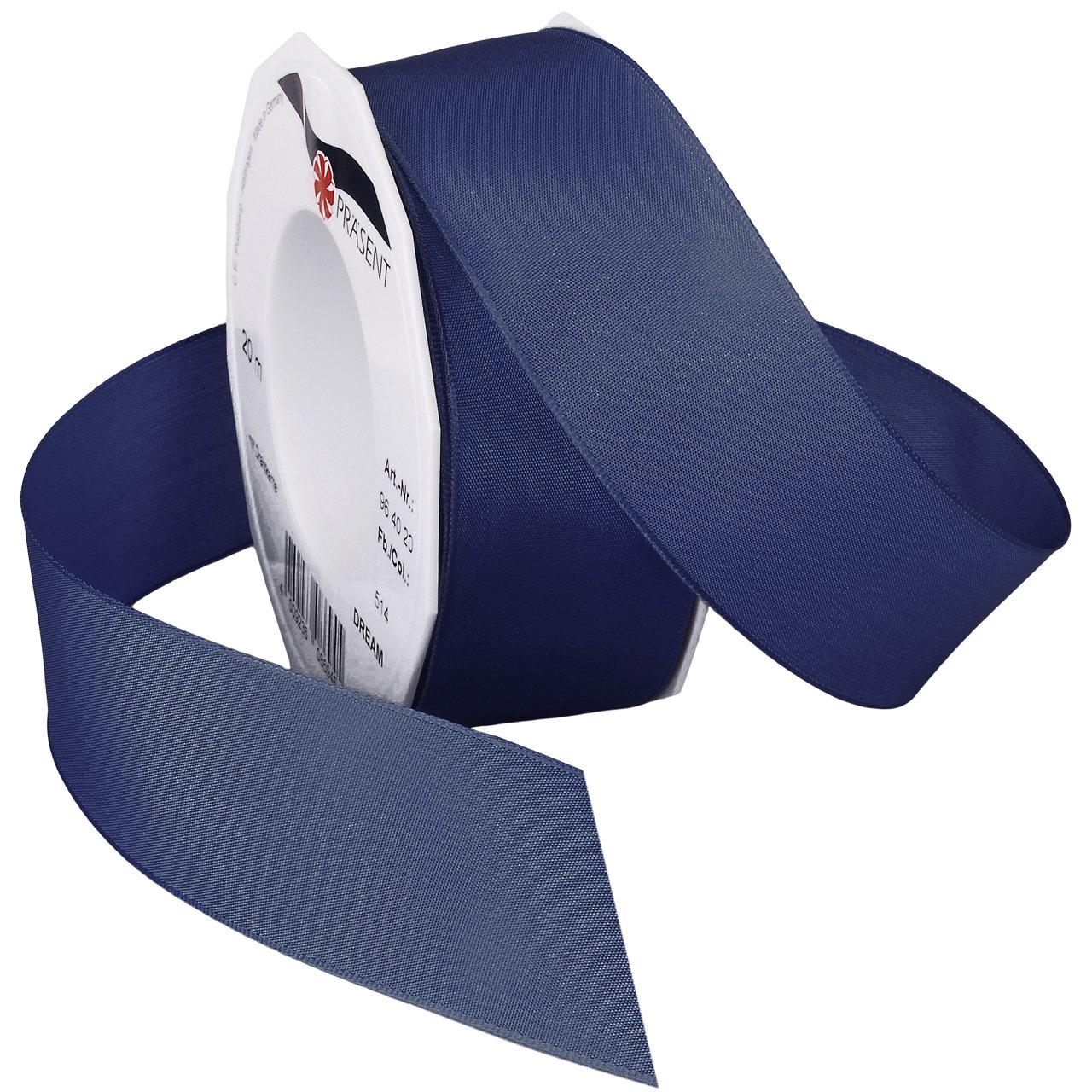 C.E. Pattberg Wired Ribbon, Polyester, Infinite Blue, 40mm-20m