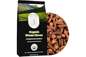 Tribal Trail Organic Cloves Whole | 4.02 oz | USDA Organic & Non-GMO | Ethically Sourced Spices from South India | Recyclable Kraft Bags | Best for Cooking, Cocktails, Smoothies & Baked goods