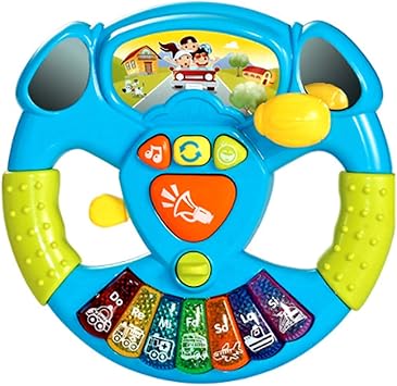 Beetest Jouets Musicaux Pour Tout Petits Volant De Direction Pour Bebe Volant Musical En Developpement Jouet Educatif Instruments De Musique Jouets Pour Cadeaux De Noel De Douche De Bebe Amazon Fr Jeux Et Jouets