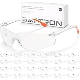 24 Pack Clear Safety Glasses, UV Protection Protective Eyewear for Men Women, ANSI Z87.1 Scratch & Impact Resistant Eye Prote