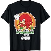 Sonic The Hedgehog Knuckles Superhero Pose Portrait Vintage T-Shirt