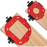 Router Corner Template, 2 Pack Router Jig with 8 Radius, Aluminum Alloy Router Guide for Woodworking R10/R15/R20/R25/ R30/R35