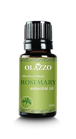 Olazzo Rosemary Essential Oil For Hair Growth Skin and Body 100% Pure and Natural Therapeutic Grade (15ml)