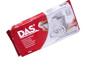 DAS Air-Hardening Modeling Clay, 2.2 Lb. Block, White Color (387500)