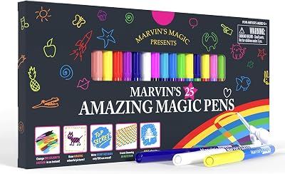 Marvin's Magic 25 Colour Changing 3D Pens Kids Mess Free Art Kit