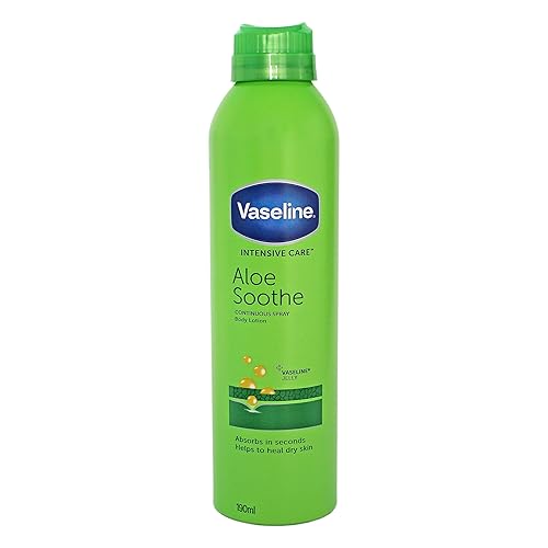 Vaseline Intensive Care Aloe Soothe Spray Moisturiser heals and refreshes skin for dry skin 190 ml