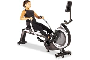 FITNESS REALITY 4000MR Magnetic Rower Rowing Machine with 15 Workout Programs