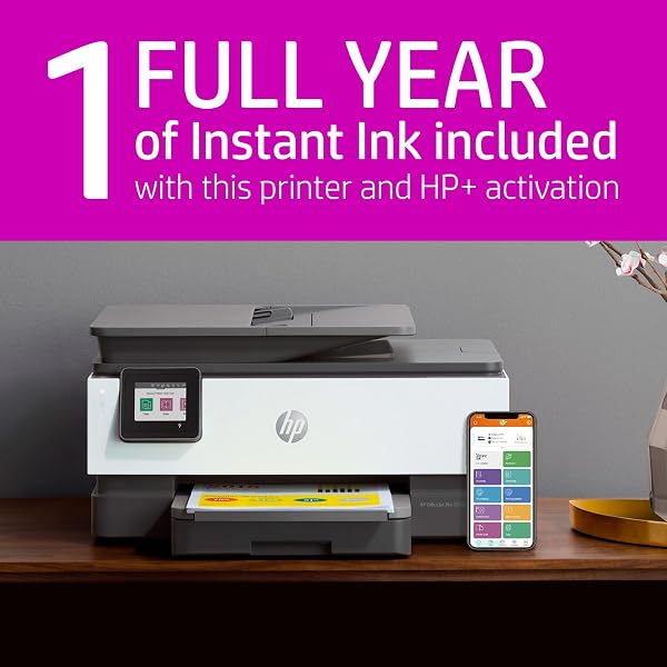 HP OFFICEJET PRO 8034E WIRELESS COLOR ALL-IN-ONE PRINTER WITH 1 FULL YEAR INSTANT INK,WHITE