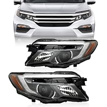KARPAL Front Bumper Grille Driver Side For 2016-2018 Honda Pilot LX/EX/EX-L - Textured Black