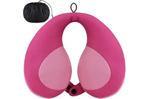 INFANZIA Kids Chin Supporting Travel Neck Pillow, Helps Support Head and Neck, Comfortably Designed for Head, Neck, and Chin Support - Gifts for Toddler/Child/Kids, Pink