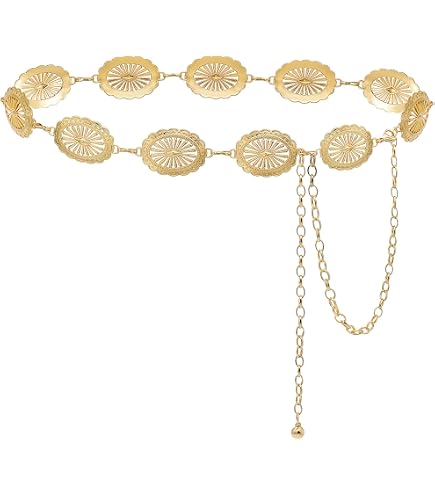 Glamorstar Vintage Chain Belts for Women Western Concho  display picture 1