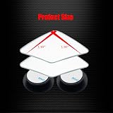 Ampper Rhombus Blind Spot Mirror 2 Pack Frameless Convex Wide Angle HD Glass view 4