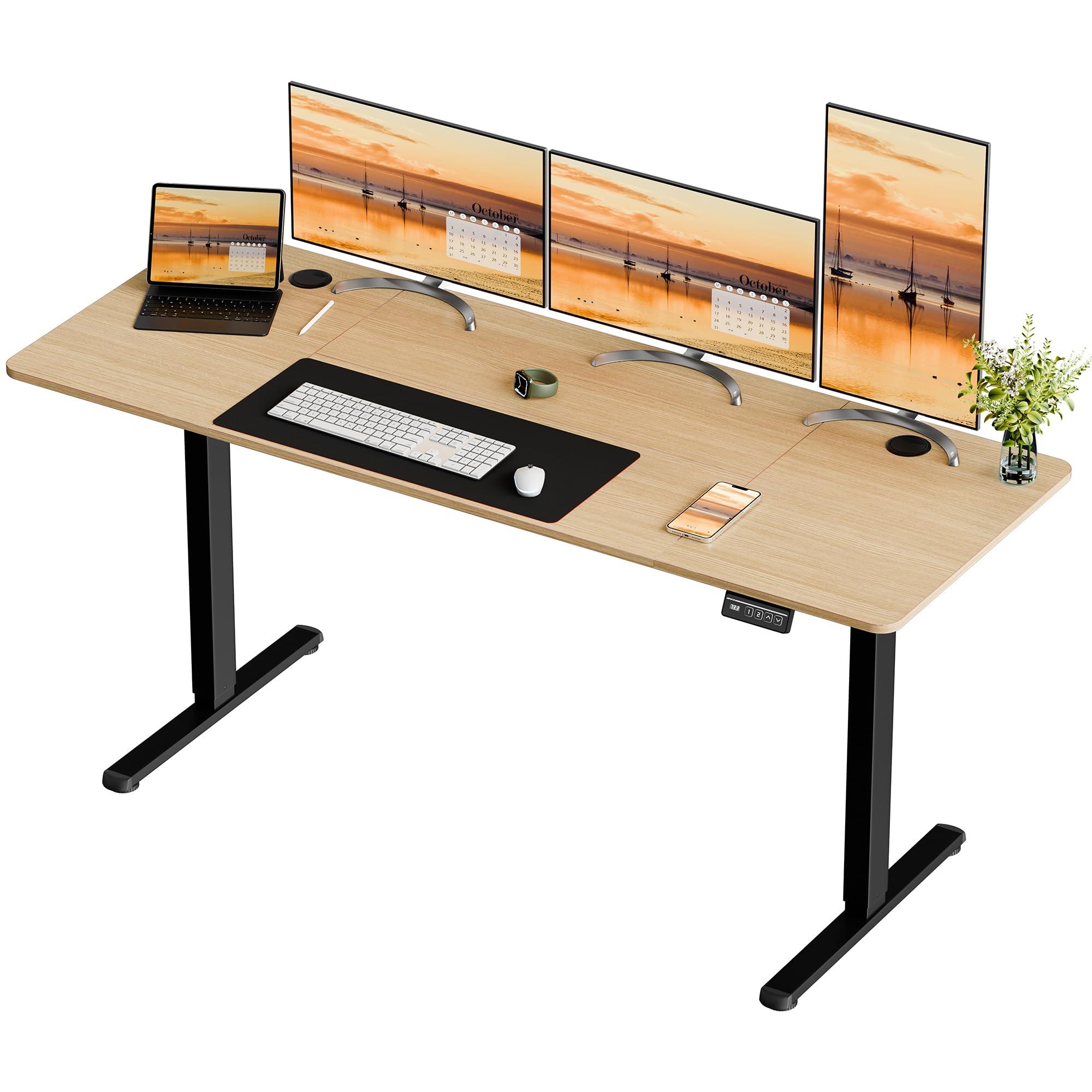Photo 1 of Standing Desk Frame, Height Adjustable Desk 35.3"x14"x5" Inch Metal Bracket (only frame)