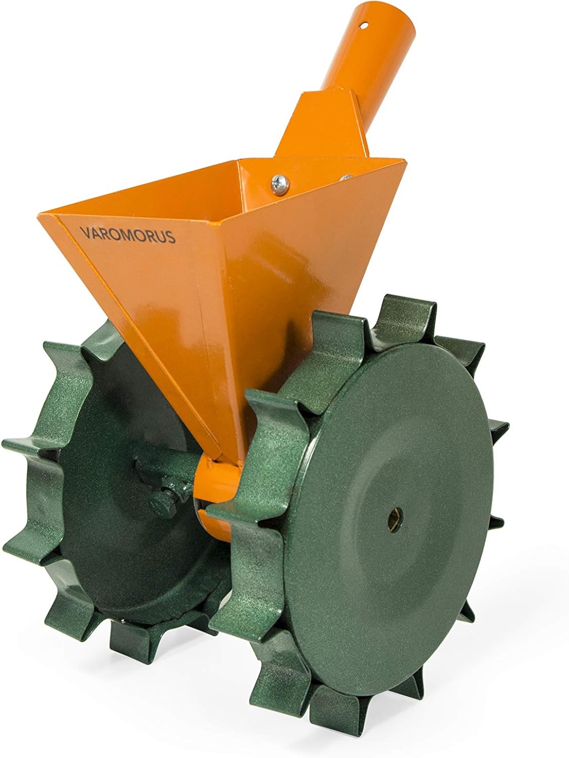 Varomorus CORN BEANS VEGETABLE METAL SEEDER 2-ROW MANUAL ONION RADISH BEETS (1-ROW), Green, Orange - Image 4