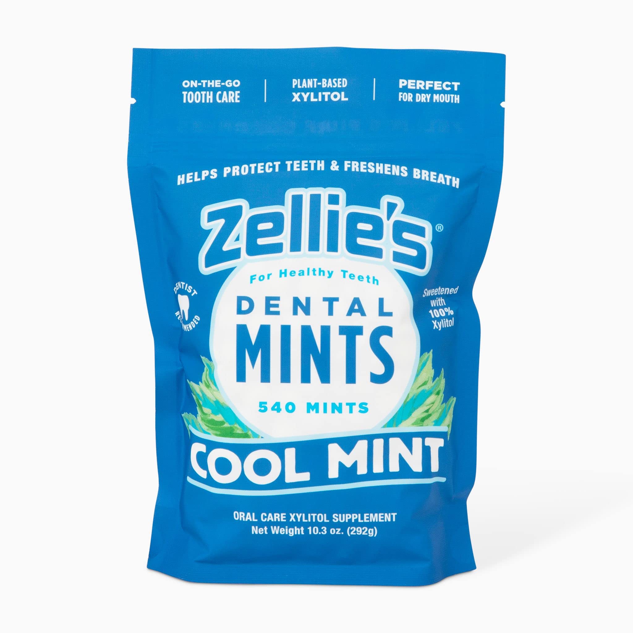 Instant Mints Zellie's | 100% Xylitol Sugar Free Cool Mint Breath Mints | Non-GMO ...