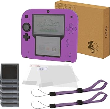 Kit Zedlabs Pour Nintendo 2ds Incluant Coque En Silicone Films De Protection D Ecran Boitiers De Jeu Et Sangles De Poignet Amazon Fr High Tech
