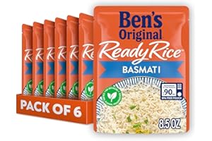 BEN'S ORIGINAL Ready Rice Basmati Rice, Easy Side Dish, 8.5 oz Pouch (Pack of 6)