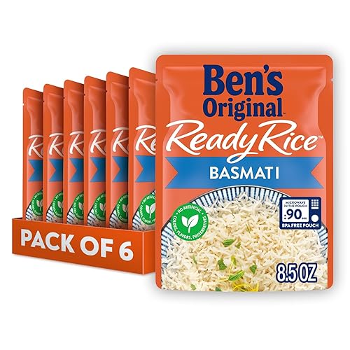 BEN'S ORIGINAL Ready Rice Basmati Rice, Easy Side Dish, 8.5 oz Pouch (Pack of 6)