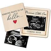 Pregnancy Announcement For Grandma, Grandparents - Ultrasound Picture Frame Surprise Box - Baby Announcement Sign - Baby Coming Soon Announcement - Pregnancy Reveal to Husband, Friends, Auntie, Uncle