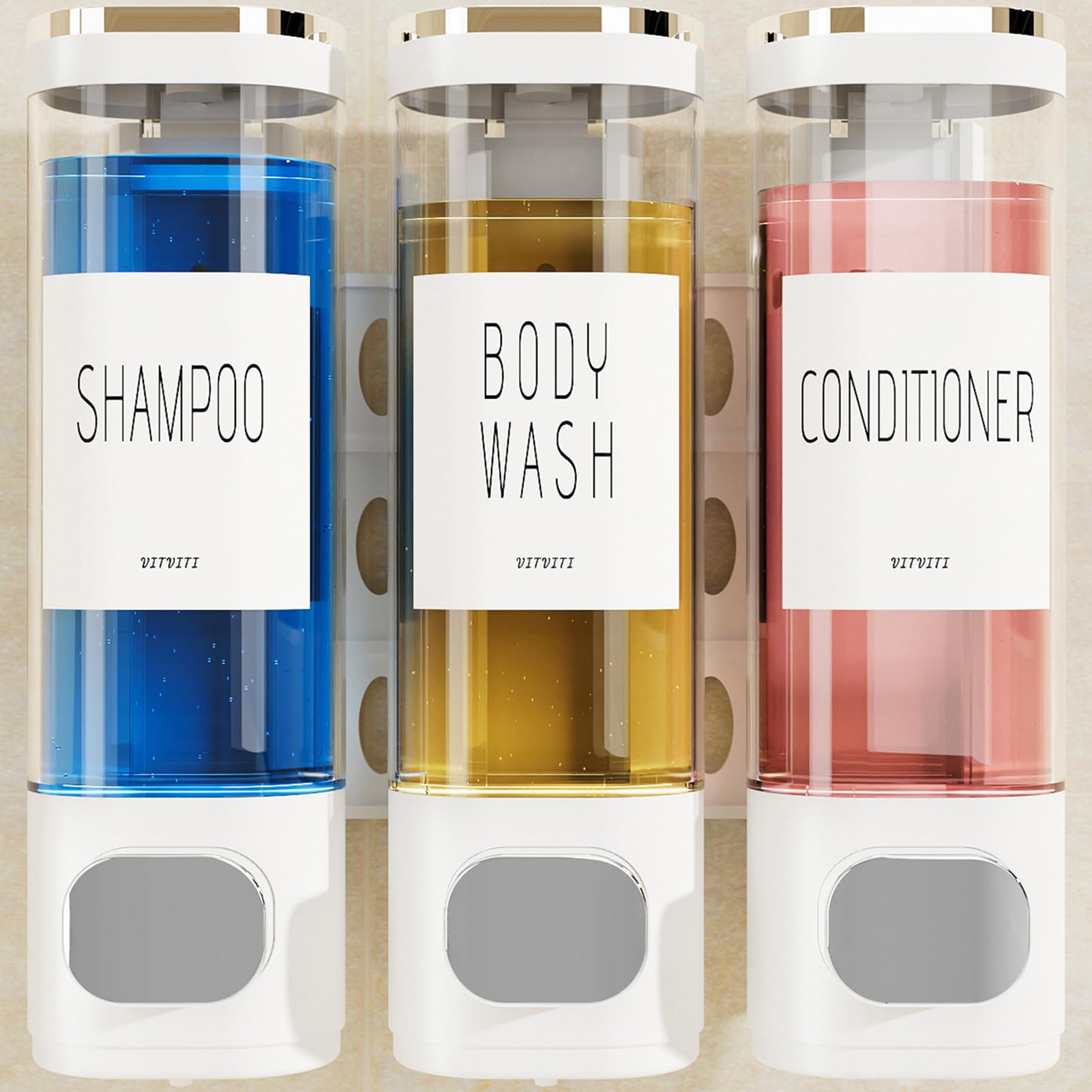 VITVITI Shampoo and Conditioner Dispenser for