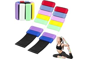 Ankle Weights & Wrist Weights for Women & Men ,2PC Colorful 1LB Each Adjustable Weighted Wrist Bands, Ideal for Dance, Postur
