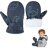 American Trends Toddler Mittens Warm Kids Lined Fleece Gloves Winter Ski Gloves Snow Waterproof Mittens for Baby Boys Girls
