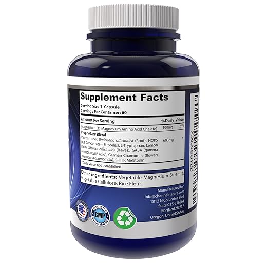(with Melatonin, Lemon Balm, Chamomile, Valerian Root, GABA & more).Channel Natures lifetime guarantee.: Health & Personal Care