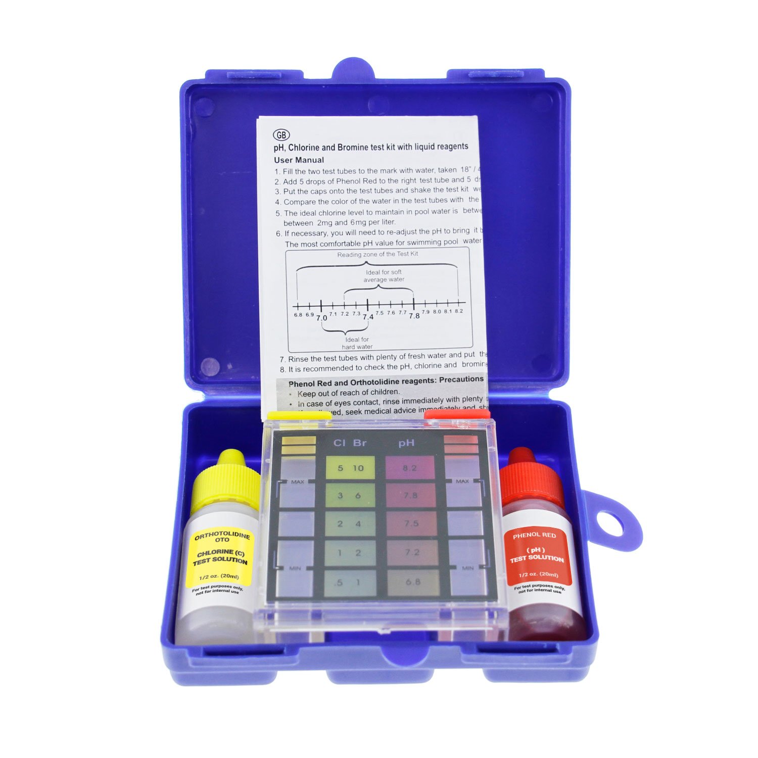 Standard 3Way Swimming Pool & Spa Test Kit, Tests Water for pH