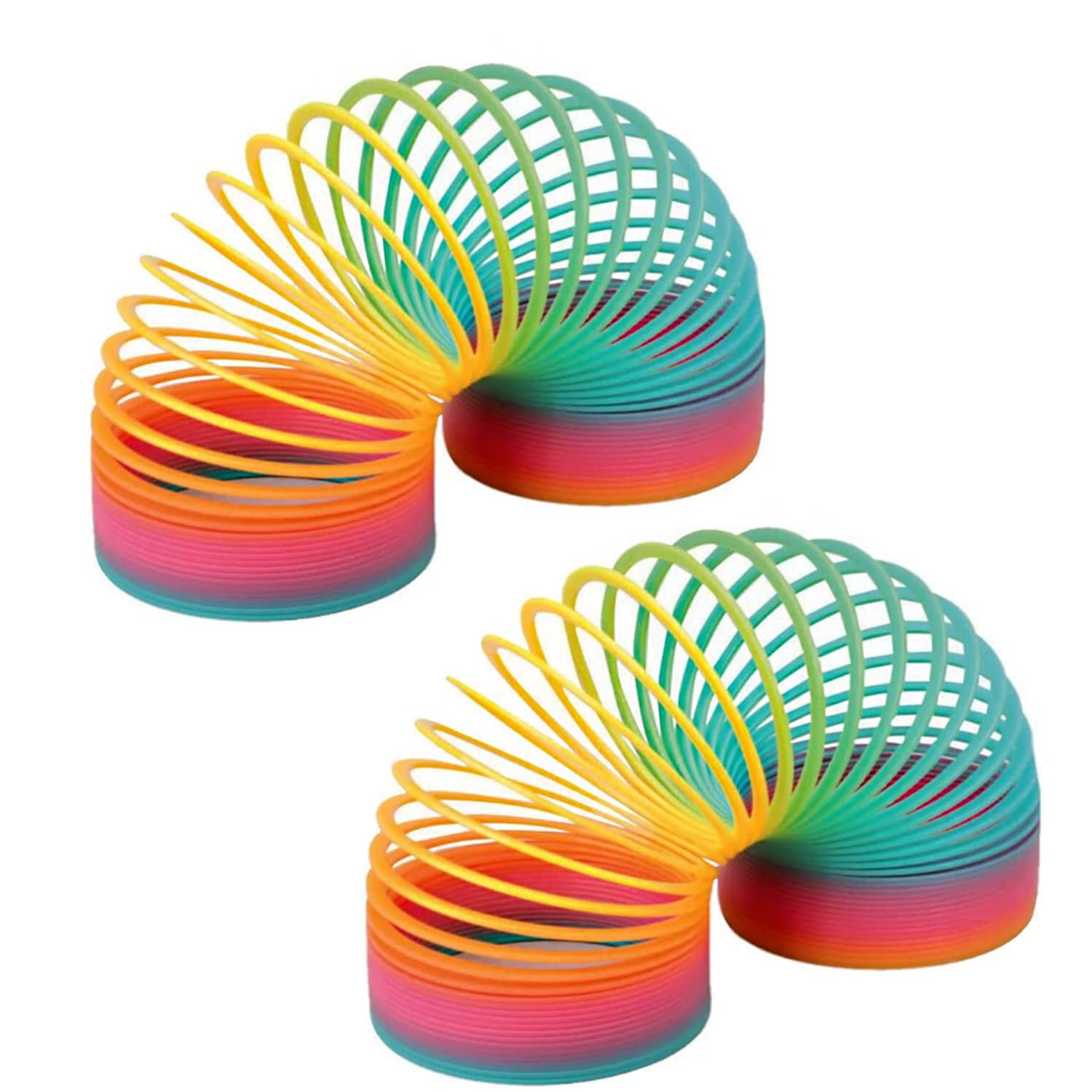 Mega Large 10cm Rainbow Spring , Magic Slinky Rainbow Spring f (Rainbow Pack1)