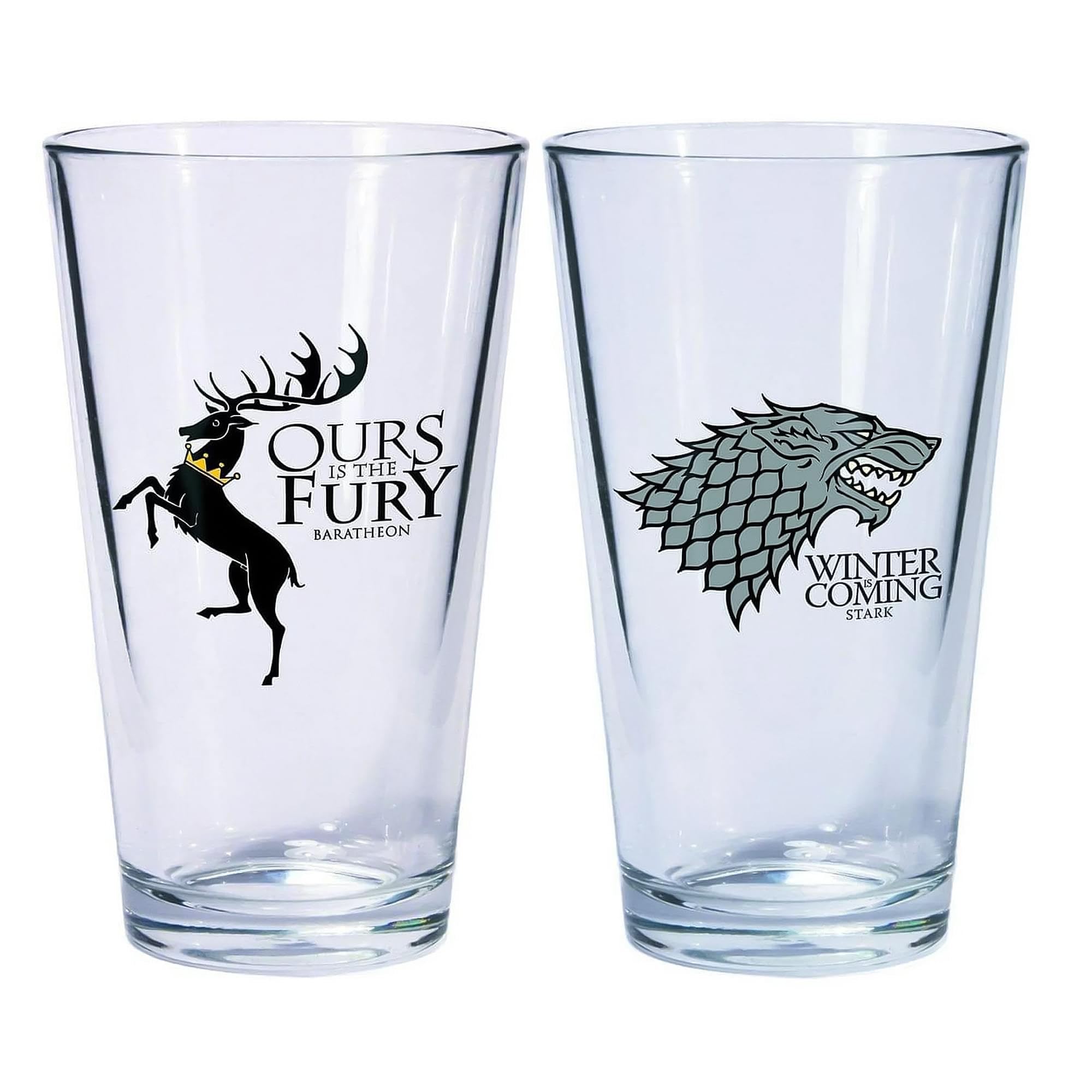 Game of Thrones Dark Horse Deluxe Pint Glass Set: Stark and Baratheon