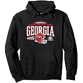 Georgia Bulldogs SEC Championship 2025 Football Black Pullover Hoodie