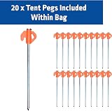 Blue Diamond Heavy Duty Tent Pegs 20 Pack with Mallet Peg Puller Kit view 5