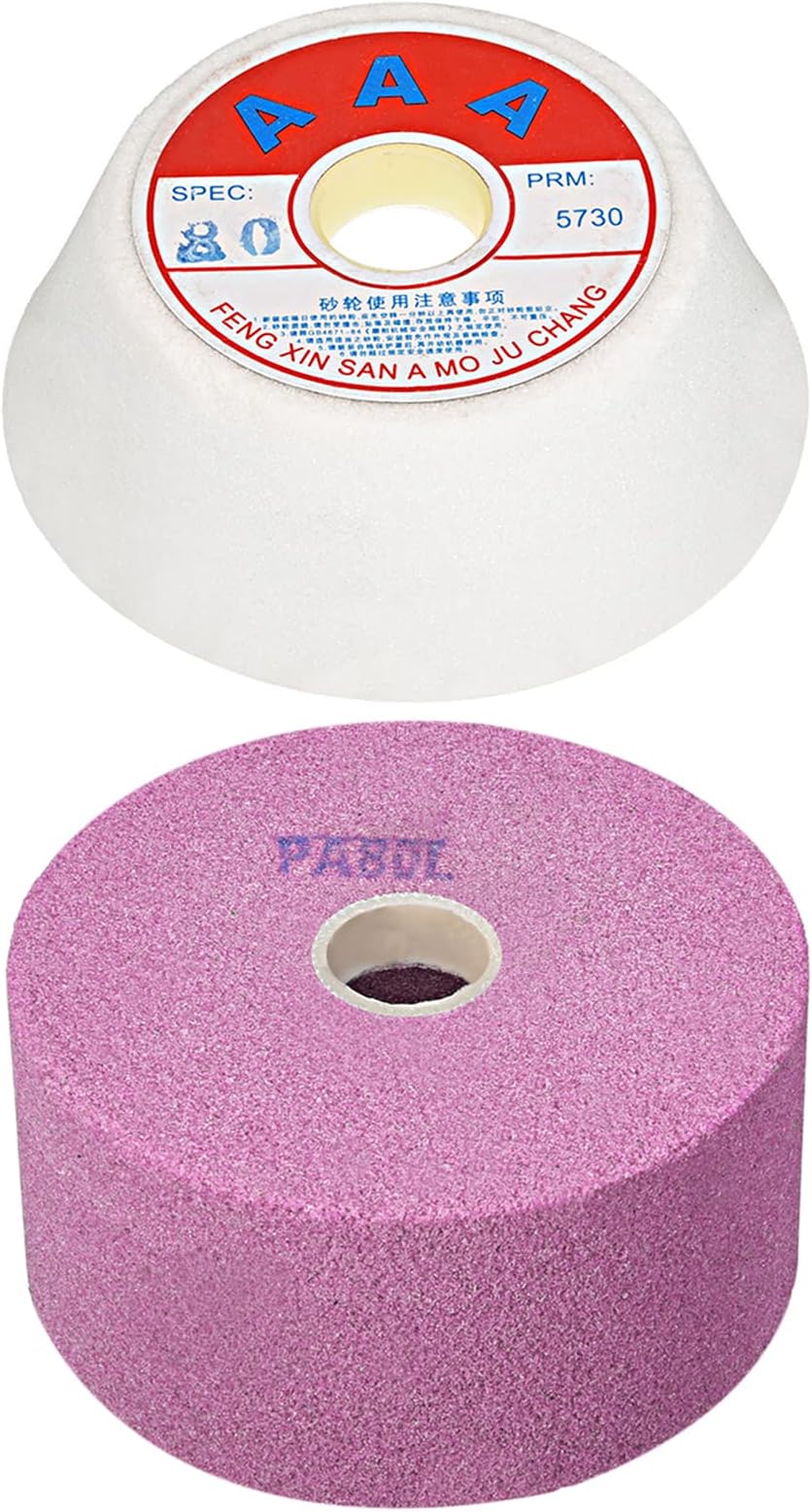sourcing map 4 Inch Flaring Cup Grinding Wheel 80 Grit Aluminum Oxide Surface