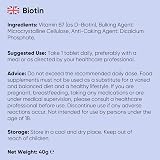WeightWorld Biotin Tablets 12000mcg - 365 Vegan B7 Supplement view 7