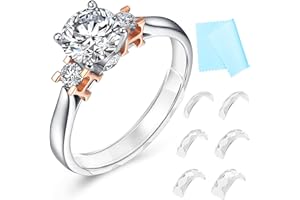 HAIOU Ring Sizers for Loose Rings Ring Guards for Loose Rings Fit Any Rings, Invisible Ring Size Adjuster Never Sliding Off and Spinning