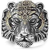 SWBRJ Open S925 Sterling Silver Punk Gothic Cocktail Party Wrap Ring Jewelry for Men Women